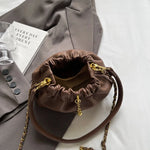 Load image into Gallery viewer, LEFTSIDE Mini PU Leather Shoulder Bags for Women 2024 Y2K Korean Fashion Trend Female Bucket Crossbody Bag Lady Handbags