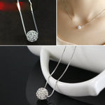Load image into Gallery viewer, Crystal Ball Multicolor Shambhala Ball Dangle Pendant Necklace For Women Initial Necklace Colgantes Mujer Moda Boho Jewelry Gift