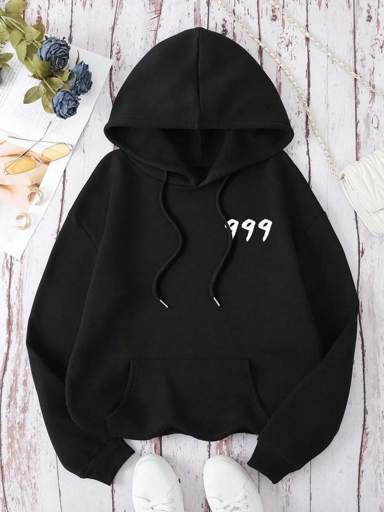 Rapper Juice Wrld 999 Letter Printed Hoodie Y2k Women's Casual Fashion Sportswear Autumn/Winter Hoodie Women's Clothing