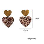 Load image into Gallery viewer, New Leopard Pattern Love Earrings Bohemian Ethnic Style Earrings Popular Fashion Earrings Jewelry Gifts