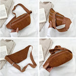 Load image into Gallery viewer, Corduroy Women's Waist Bag Small Canvas Ladies Shoulder Crossbody Bags for Women 2024 Fanny Pack Fashion Phone Female Chest Bag
