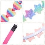 Load image into Gallery viewer, New Fashion Girls Glitter Hair Bands Cute Colors Hair Hoop Hairbands Lovely Bow Stars Headbands for Kids Gifts Hair Accessories