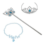 Load image into Gallery viewer, Baby Girls Elsa Anna Princess Accessories Kids Magic Wand Crown Cosplay Snow White Rapunzel Tiara Gloves Party Supplies Sets
