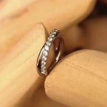 Load image into Gallery viewer, G23 Titanium Hinged Segment Ring Cartilage Hoops Double Row Helix Piercing Jewellery Conch Ring Septum Ring Tragus Daith Earring
