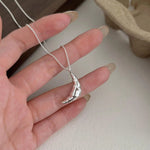 Load image into Gallery viewer, 48Hour Shipping~All 925 Sterling Silver Moon Necklaces Are Simple and Elegant Original Necklaces