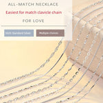 Load image into Gallery viewer, S925 Sterling Silver Necklace Female Clavicle Chain Thin Chain Pure Necklace Choker Snake Bones Chain without Pendants Silver Chain 2024 New Arrival Female