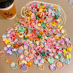Load image into Gallery viewer, 10Pcs/Set New Cute Cartoon Headbands Girls Elastic Hair Bands Hair Accessories for Kids Scrunchies Headwear Ornaments Gift