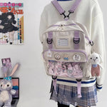 Load image into Gallery viewer, Japanese Harajuku Backpack Women JK Uniform Bag School Backpack Shoulder Bag Teenage Girls Itabag Transparent ita bag Handbags