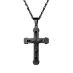 Load image into Gallery viewer, Fashion Stainless Steel Jesus Cross Pendent Necklace Religious Accessaries Necklace Hot Sale Amulet Birthday Party Jewlery Gifts