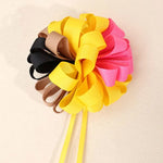 Load image into Gallery viewer, ncmama 2Pcs Ribbon Flower Hair Clips Back To School Hair Accessories Cute Teens Girls Tassel Pendant Hairpin Kids Headwear Gifts