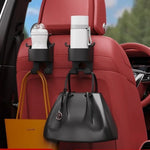 Load image into Gallery viewer, Car Seat Headrest Hook Hanger Storage Organizer Universal with Cup Holder for Handbag Fit Universal Vehicle Car Accessories