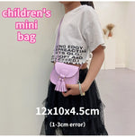 Load image into Gallery viewer, PU Leather Children Small Shoulder Bag Cute Princess Accessories Kids Coin Purse Handbags Cute Girls Baby Tassel Crossbody Bags