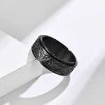 Load image into Gallery viewer, New Style Unique Rotatable Stainless Steel Ring Retro celtic triangle knot Mens Rings Party Jewelry for women Gift size 7-13