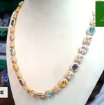 Load image into Gallery viewer, MULTI COLOR CRYSTAL NECKLACE