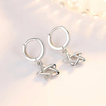 Load image into Gallery viewer, Fanqieliu 925 Silver Needle Woman's High Quality Crystal Jewelry Trendy Zircon Star Drop Earrings New FQL23570