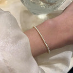 Load image into Gallery viewer, Simple Retro Imitation Pearls Bracelet For Women Stretch Acrylic Bead Men Bracelet Fashion Party Jewelry Pearl Wristband Gift