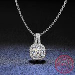 Load image into Gallery viewer, Square Cut Moissanite Diamond Jewelry Set 925 Sterling Silver Party Wedding Earrings Necklace For Women Bridal Sets Gift