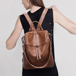 Load image into Gallery viewer, New Korean Version Backpack Women The Wild Fashion Travel Backack Woman Bag Leisure Travel Leather Backpacks