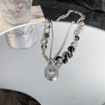 Load image into Gallery viewer, Fine Detail Necklace High-quality Necklace Exquisite Double-layer Beads Necklace Set Clavicle Chain for Wear Gifting Fashionable