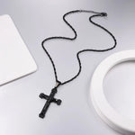 Load image into Gallery viewer, Fashion Stainless Steel Jesus Cross Pendent Necklace Religious Accessaries Necklace Hot Sale Amulet Birthday Party Jewlery Gifts