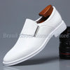 White Leather Dress Shoes Men's Spring Autumn Breathable 2024 New Formal Business Derby Shoes Man Casual English Shoes for Men