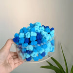 Load image into Gallery viewer, 50/100Pcs Children Solid Color Grid Wave Elastic Hair Bands Baby Girls Scrunchie Rubber Bands Kid Sweet Cute Hair Accessories