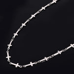 Load image into Gallery viewer, Fashion Stainless Steel Dainty Cross Choker Necklaces for Men Women Religious Amulet Accessaries Hot Sale Birthday Jewlery Gifts