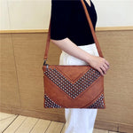 Load image into Gallery viewer, Fashion Rivet Day Clutches for women Shoulder Bags PU Leather Crossbody Bags Brand design Ladies Envelope Bags clutch purse