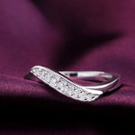 Load image into Gallery viewer, 925 Sterling Silver crystal diamond rings for women Fashion elegant wedding accessories Party Gifts Charms fine Jewelry
