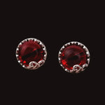 Load image into Gallery viewer, Green Jade Ear studs Crystal Chalcedony Jewelry Gemstone Fashion Zircon Women 925 Silver Charm Amulet Retro Earrings Natural