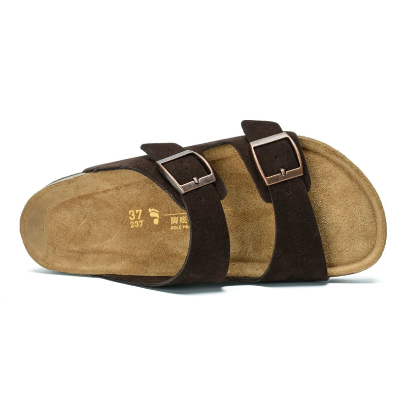 Summer Classic Men's Slippers Couple Style Home Shoes Men's Casual Shoes Beach Sandals Outdoor Men's Flat Shoes Big Size:35-46