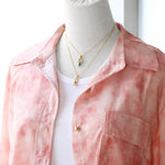 Load image into Gallery viewer, FLOLA Lovely Pink Crystal Princess Necklaces for Women Girls Copper Opal Crystal Mermaid Necklaces Small CZ Jewelry Gifts nker79