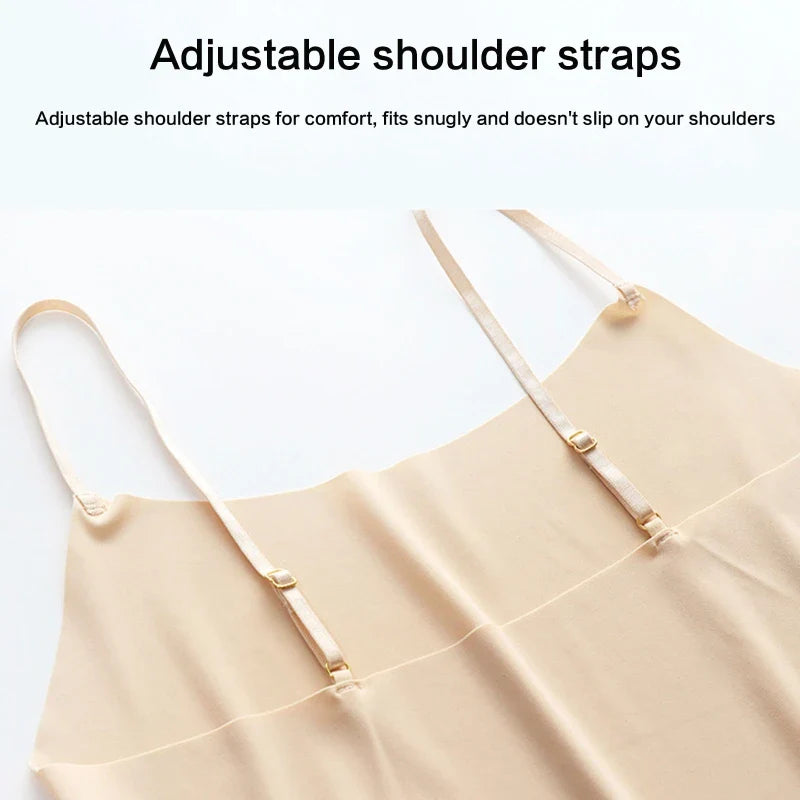 Women Ice Silk Seamless Crop Tops Girls Simple Solid Color Spaghetti Strap Camisole Basic Sleeveless Stretch Sport Vest Tank Top