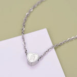 Load image into Gallery viewer, Stainless Steel Dainty Tiny Heart Shaped Initial Letter Necklace Gold Plated Alphabet Chain Beautiful Accessaries Jewlery Gifts