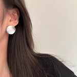 Load image into Gallery viewer, MEYRROYU Exaggerated Matte Frosted Stud Piercing Earrings For Women Girl Fashion New Jewelry Party Lady Gift pendientes mujer