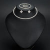 2024 Europe and America Fashion Necklace Earring Ring Bracelet Four Piece Set Hollow Diamond  Pattern Headwear Wholesale Jewelry