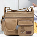 Load image into Gallery viewer, Canvas Messenger Bag For Men Water Resistant Waxed Crossbody Bags Briefcase Padded Shoulder Bag Handbag Hot Sell Newest