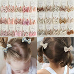 Load image into Gallery viewer, 10Pcs/Lot Sweet Hair Band Girls Hair Ties Bows Elastic Rubber Band Flower Small Dot Ball Scrunchies Baby Kids Hair Accessories