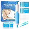 2-In-1 Painless Auto Skin Tag Mole Wart Removal Kit Cleaning Tools Face Skin Care Body Wart Dot Treatments Remover Beauty Health