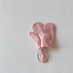 Load image into Gallery viewer, Wool Baby Winter Gloves Candy Color Halter Kids Mittens for Children Girls Boys Accessories Warm Knitted Kids Gloves 1-4Y