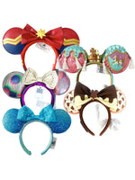 Load image into Gallery viewer, Disney Minnie Mouse Ear Headband 2023 New Loungefly Ears Christmas Snowman Headdress Cosplay for Adults Kids Hair Accessories