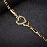 Load image into Gallery viewer, Fashion European and American Heart Shaped Wedding Dinner Wedding Dress Accessories Double Love Earrings Necklace Bracelet Gift
