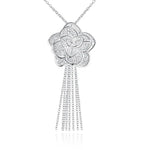 Load image into Gallery viewer, 925 sterling silver wedding retro woman 45CM 18inch Necklace Earring open Ring fashion fine jewelry Set Christmas gift