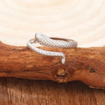 Load image into Gallery viewer, Stainless Steel Rings Snake Personality Design Adjustable open Ring Hip hop Punk Statement Ring for women Jewelry Banquet Gifts