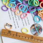 Load image into Gallery viewer, 100pcs Children Elastic Hair Bands Girls Rubber Band For Kids Sweets Scrunchie Hair Ties Clips Headband Baby Hair Accessories
