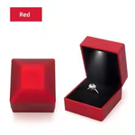 Load image into Gallery viewer, Ring Box Led Light Proposal Engagement Ring Boxes Jewelry Gift Box Red Wine Ring Case For Wedding Valentine'S Day Anniversary