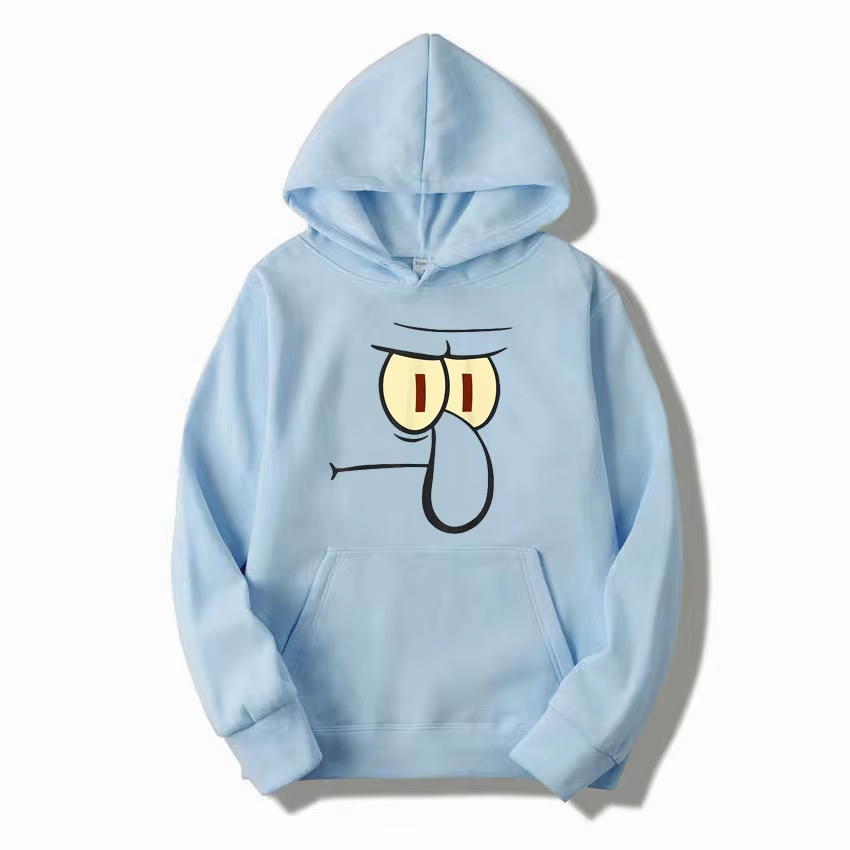 Fashionable SpongeBob Cartoon Anime periphery Boys and girls hoodies Autumn and Winter new style Parent child clothing hoodie