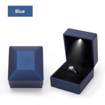 Load image into Gallery viewer, Ring Box Led Light Proposal Engagement Ring Boxes Jewelry Gift Box Red Wine Ring Case For Wedding Valentine'S Day Anniversary