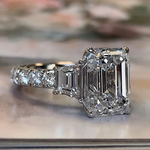 Load image into Gallery viewer, Inlaid Square Zircon Ring Ladies Engagement Wedding Anniversary Ring Personality Jewelry