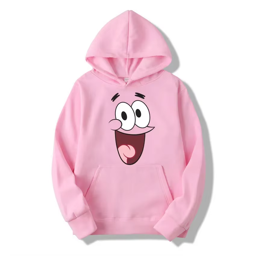 Fashionable SpongeBob Cartoon Anime periphery Boys and girls hoodies Autumn and Winter new style Parent child clothing hoodie